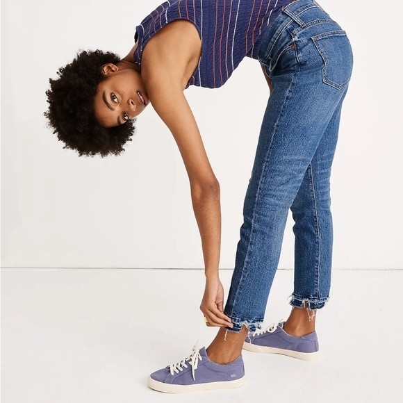 Madewell High-Rise Slim Boyjean Jeans Size 23 Melbourne Wash - Picture 2 of 12